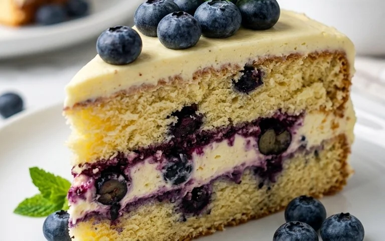 Nova Scotia Blueberry Cream Cake