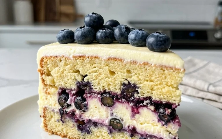 Nova Scotia Blueberry Cream Cake