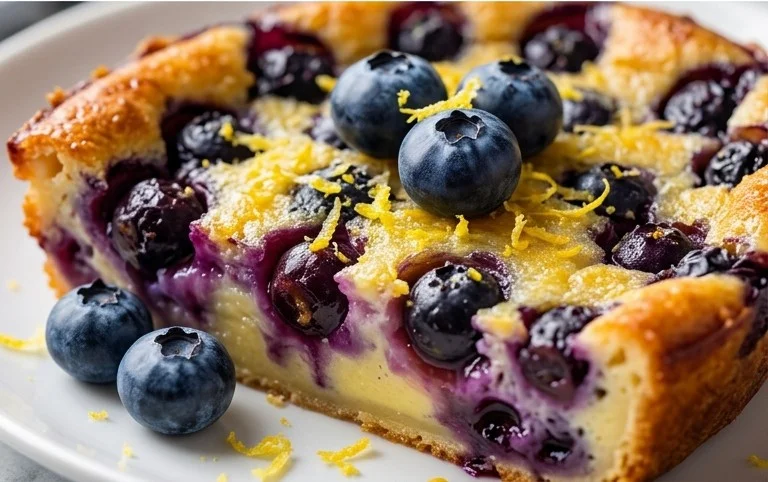Lemon Blueberry Clafoutis