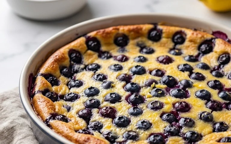 Lemon Blueberry Clafoutis