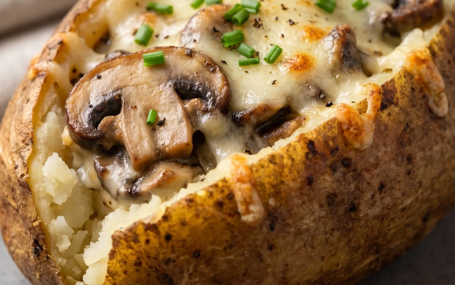 The Ultimate Stuffed Baked Potatoes with Mushrooms
