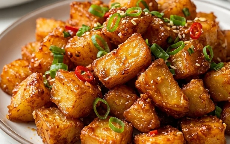 Crispy Honey Chilli Potatoes