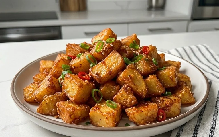 Crispy Honey Chilli Potatoes