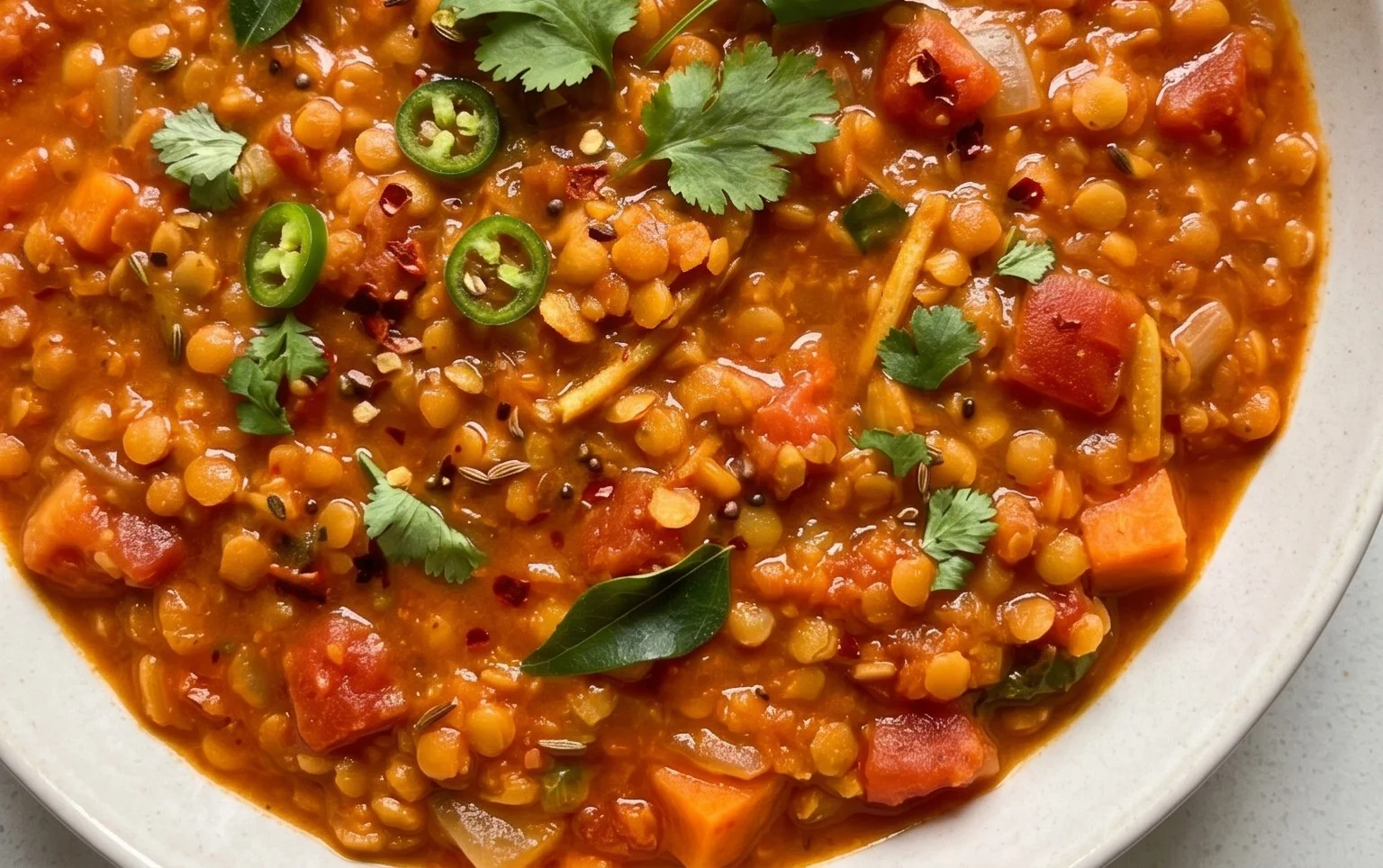 Spicy Red Lentil Curry