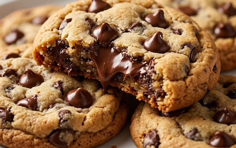 Crispy and Chewy Chocolate Chip Cookies