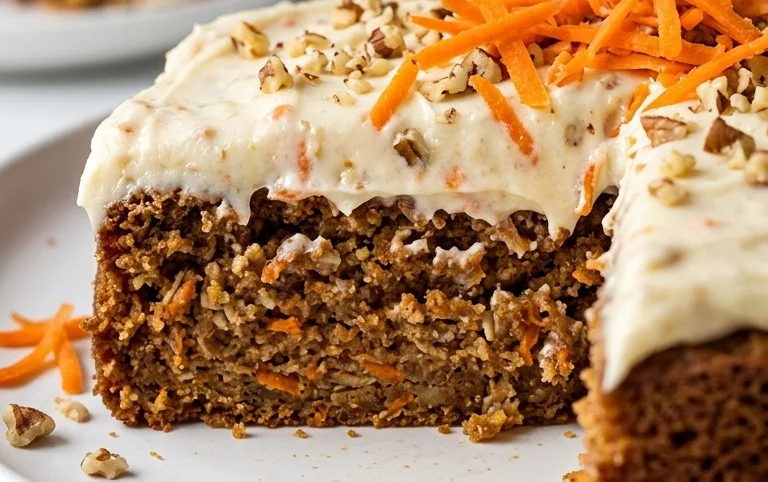 Easy Flourless Oatmeal Carrot Cake Recipe