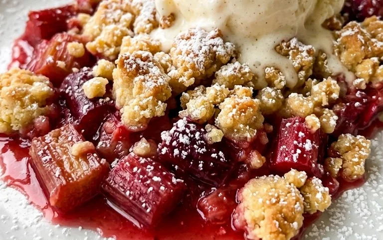 Easy Rhubarb Crisp