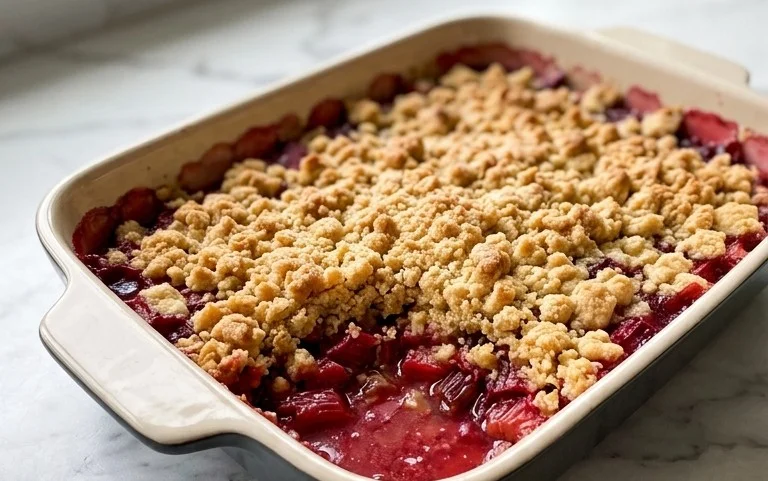 Easy Rhubarb Crisp