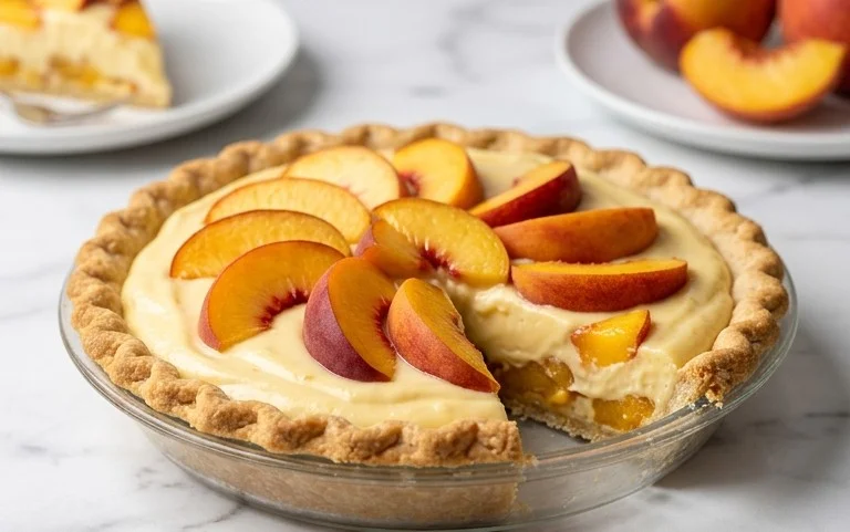 Peaches and Cream Pie