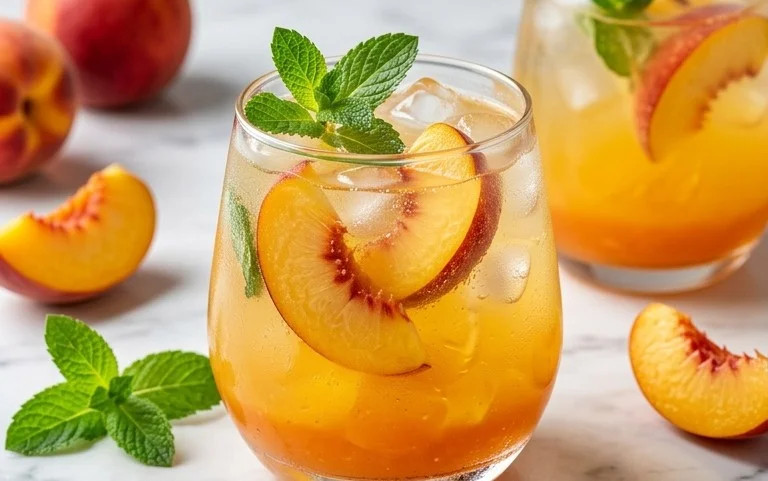 Refreshing Peach Lemonade