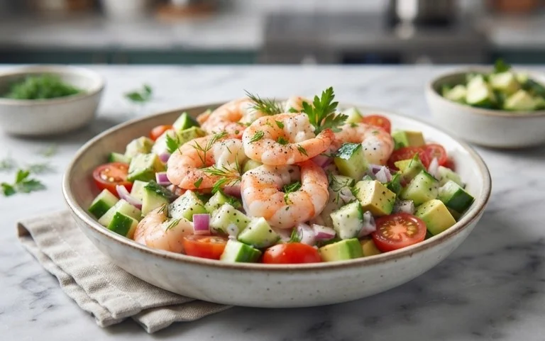 Cucumber Shrimp Salad