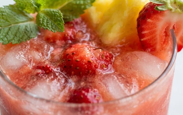 Pineapple Strawberry Agua Fresca