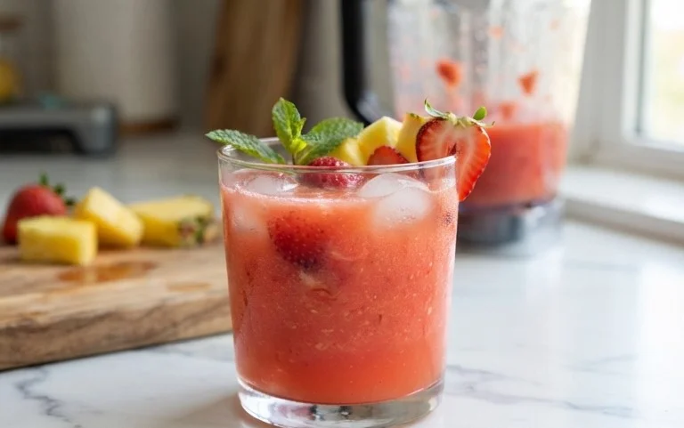 Pineapple Strawberry Agua Fresca