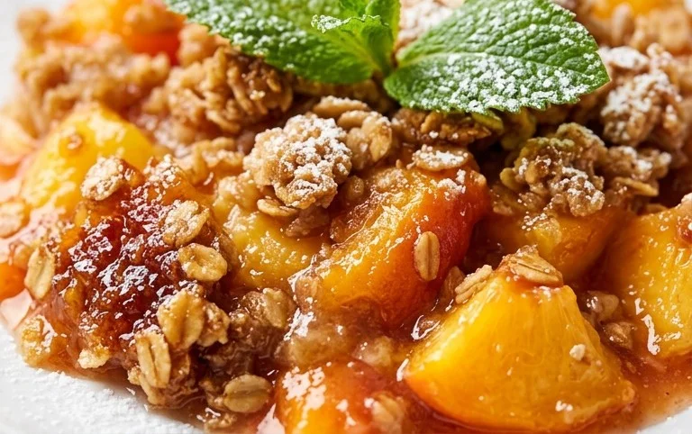 Fresh Peach Crisp Recipe