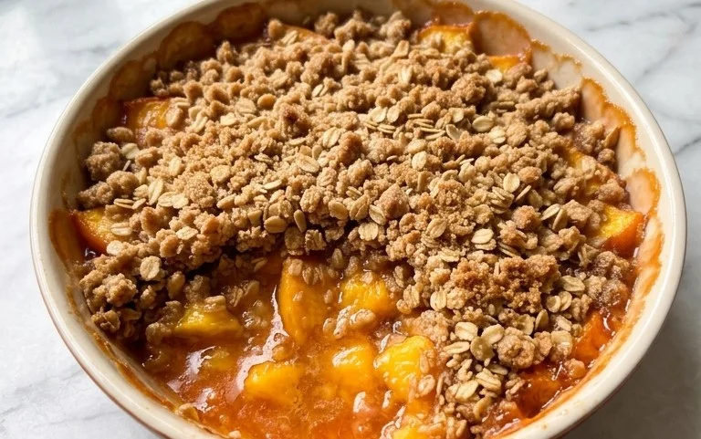 Fresh Peach Crisp Recipe