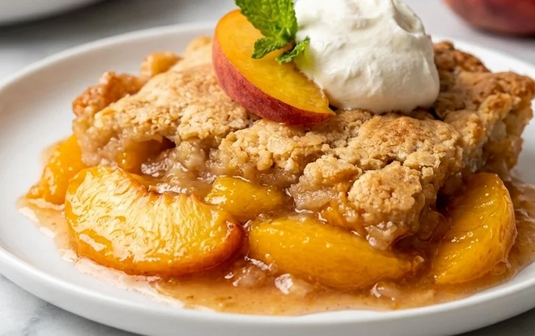 The Easiest Southern Peach Cobbler