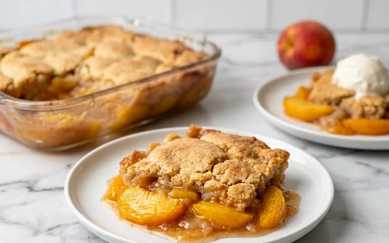 The Easiest Southern Peach Cobbler