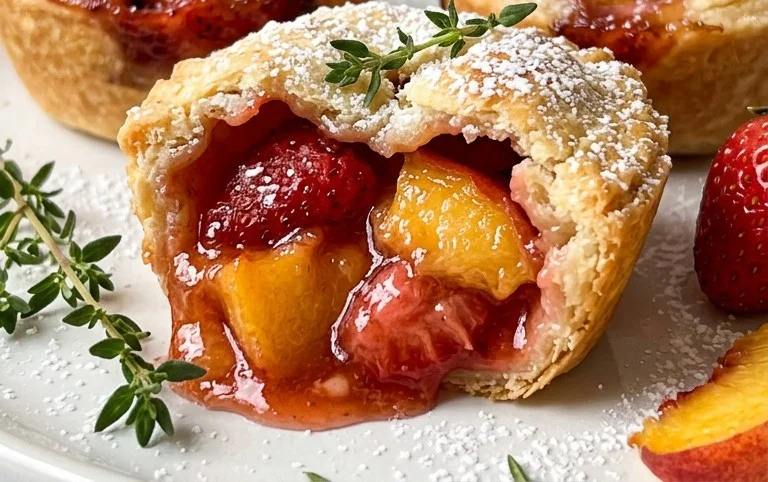 Strawberry Peach Pie Bites