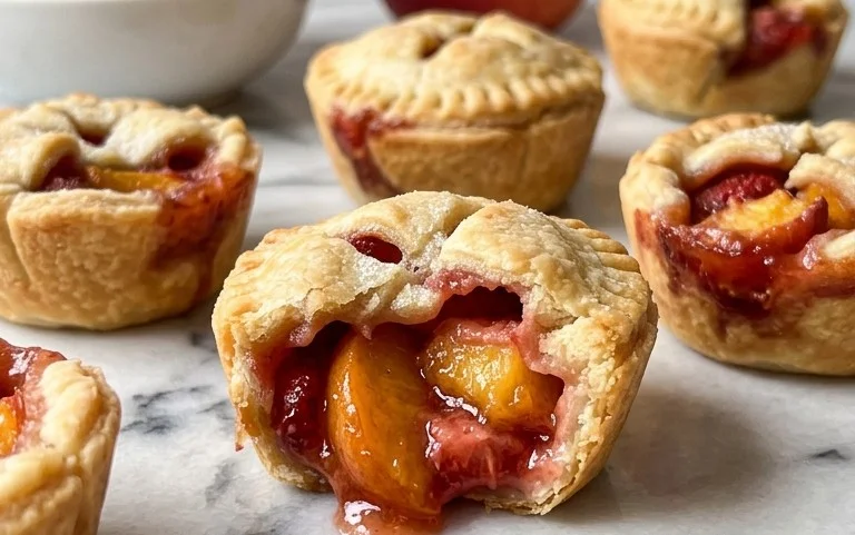 Strawberry Peach Pie Bites
