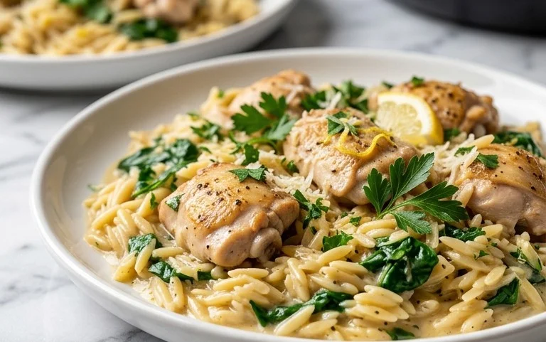 Chicken Orzo (30-Minutes, One-Pan)