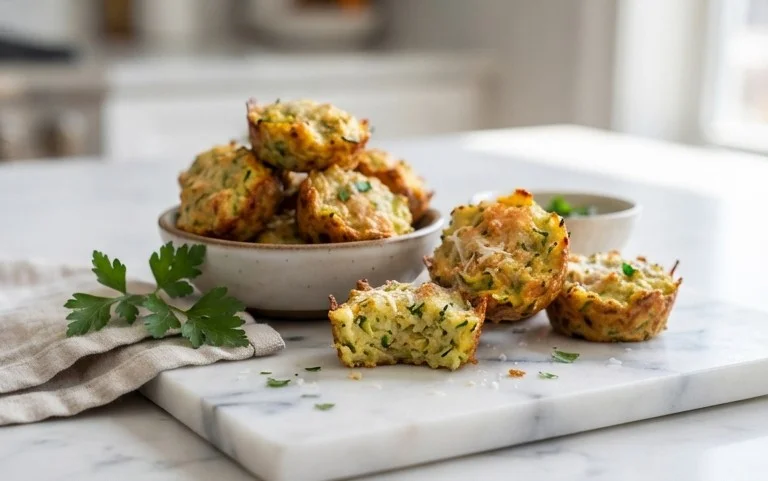 Zucchini Garlic Bites