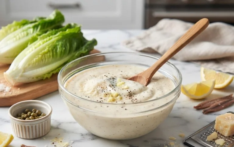Caesar Salad Dressing (Classic, Creamy & 5 Minutes) 🥗