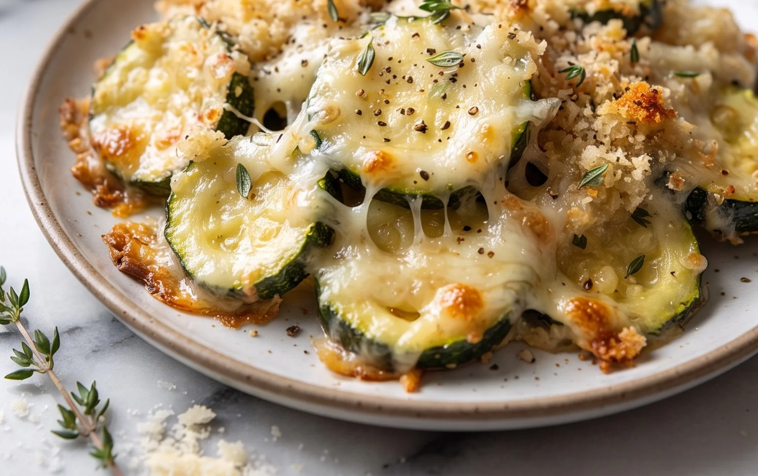 Baked Zucchini and Cheese