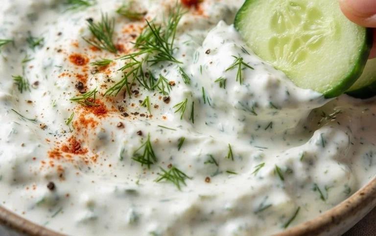 Cucumber Dip with Sour Cream and Dill