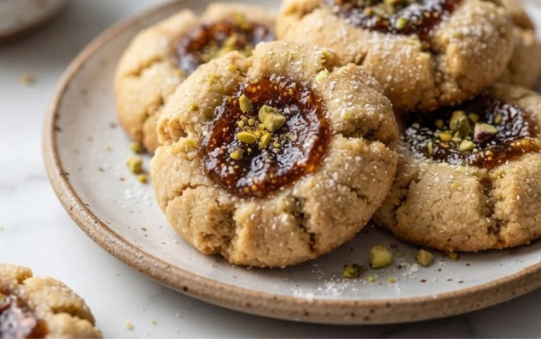Cardamom Fig Thumbprint Cookies