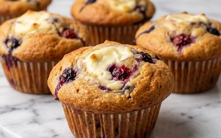 Berry Cream Cheese Muffins
