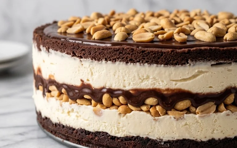 Buster Bar Ice Cream Cake