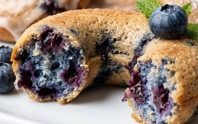 Blueberry Cake Donuts