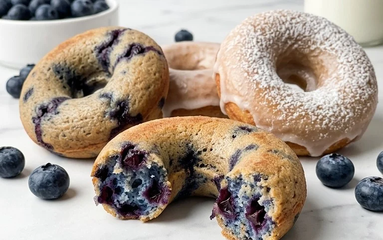 Blueberry Cake Donuts