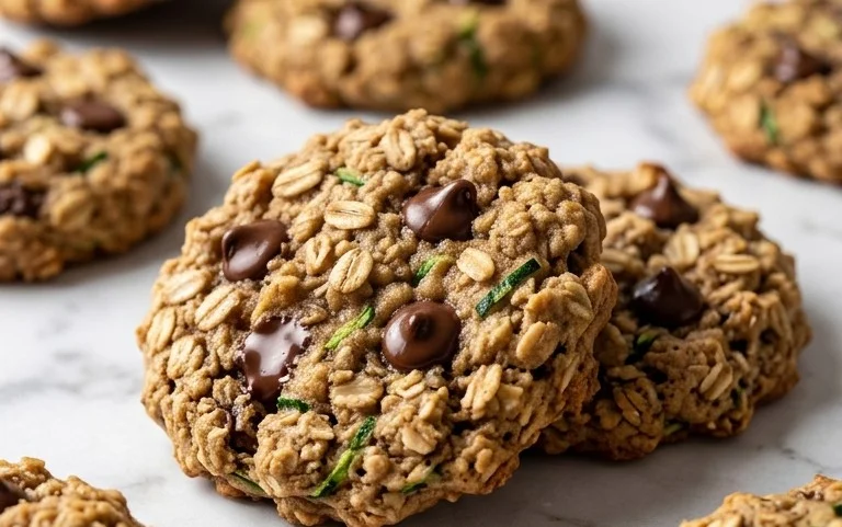 Healthy Zucchini Oatmeal Cookies