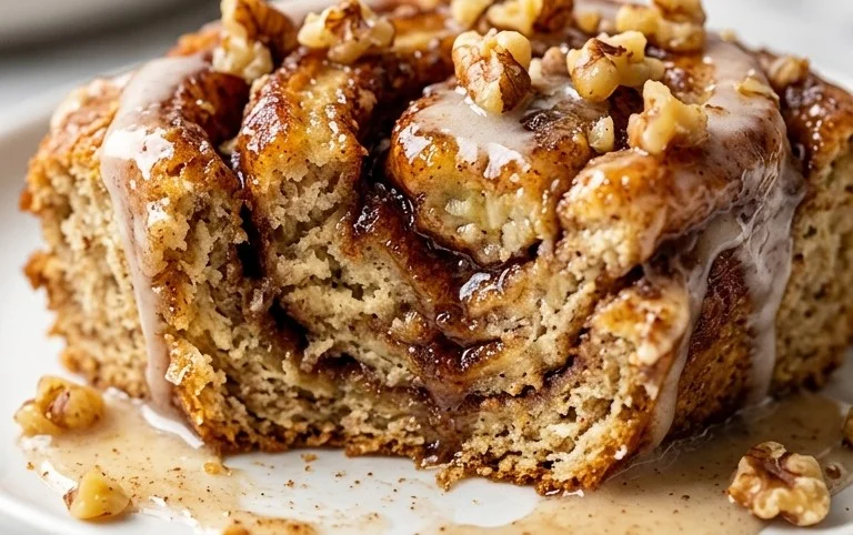 Cinnamon Roll Banana Bread