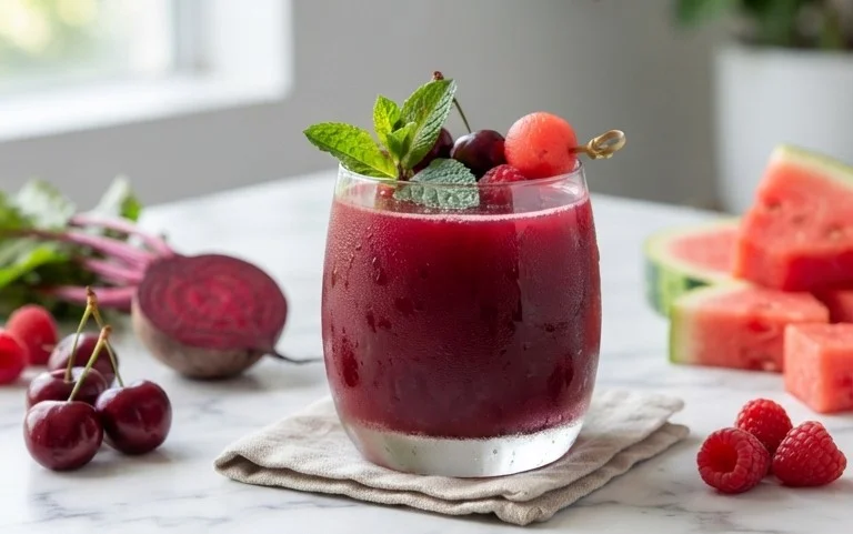 Watermelon Cherry Berry Beet Juice