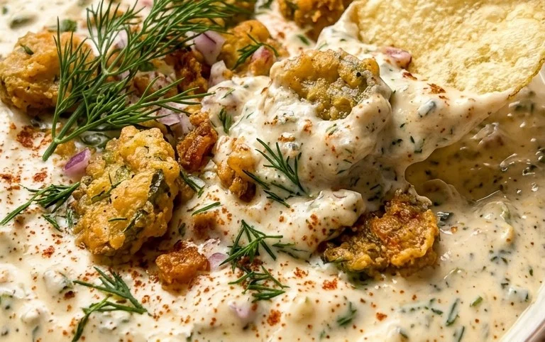 Easy Fried Pickle Dip (Dairy-Free Option)