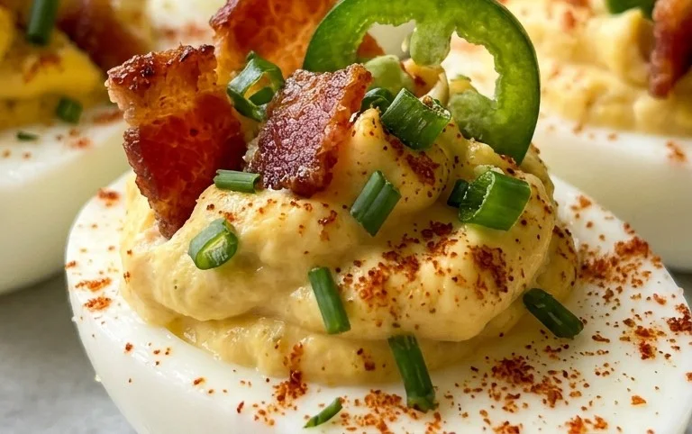 Jalapeno Popper Deviled Eggs