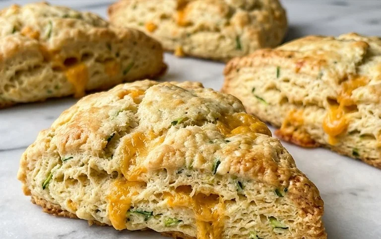 Zucchini Cheddar Scones