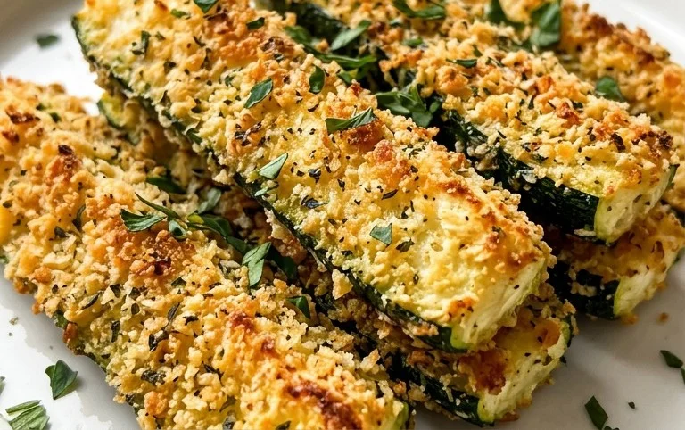Baked Zucchini Sticks (Oven or Air Fryer)