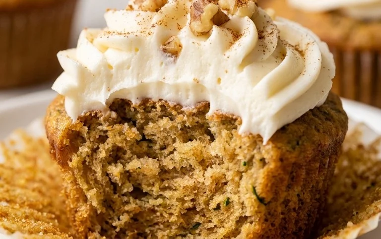 Zucchini Cupcakes with Cream Cheese Frosting