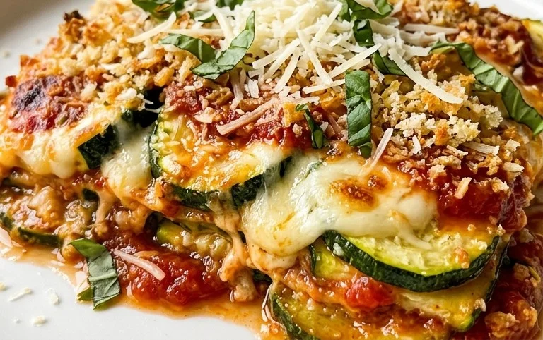 Three Cheese Zucchini Parmesan