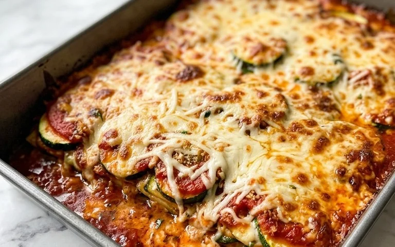 Three Cheese Zucchini Parmesan