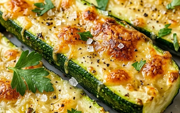 Oven Roasted Parmesan Zucchini