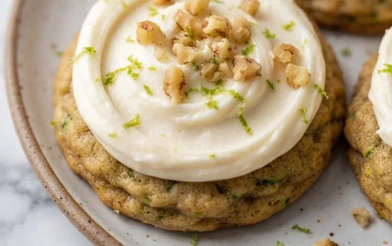 Zucchini Cookies with Cream Cheese Frosting