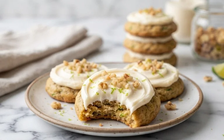 Zucchini Cookies with Cream Cheese Frosting