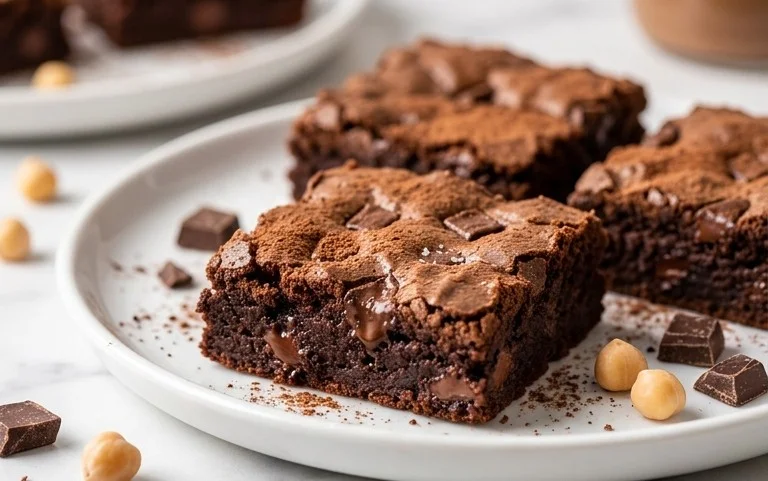 Flourless Chickpea Brownies (Vegan & Gluten Free)